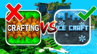 ICE CRAFT VS CRAFTING AND BUOLDING  Game Comparison [upl. by Aihsitan]