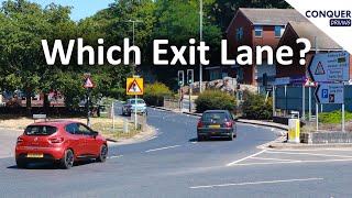 Leaving Roundabouts UK  Left or Right Lane [upl. by Oijimer]