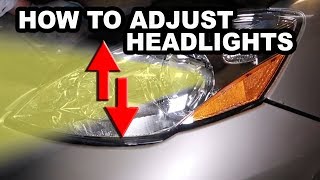 How to Adjust Headlights Easy Straight to the point video [upl. by Omarr999]