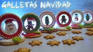 Galletas NAVIDEÑAS decoradas  ISOMALT  El Rincón de Belén [upl. by Aikcin]