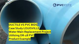 Ductile DIPRA vs PVC UniBell  Comparison Analysis of 202324 Mid West Bid Results  Evolution [upl. by Weinberg]