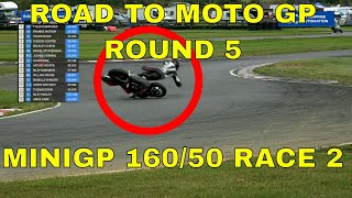 British Minibikes Rd 5 FIM MiniGP 16050 Race 2 Rd 5 Whilton Mill [upl. by Etnaed]