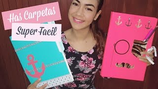 COMO HACER UNA CARPETA CASERA  COMO DECORAR UNA CARPETA  DIY  Jolie Tutoriales [upl. by Charo326]