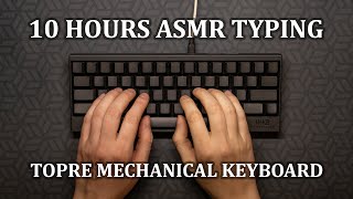 ASMR Typing Sounds for Sleeping  Happy Hacking Mechanical Keyboard  10 Hours [upl. by Anwahsed632]