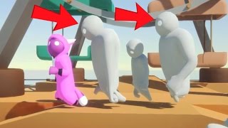 CHASED BY GIANTS Gang Beasts [upl. by Wise]