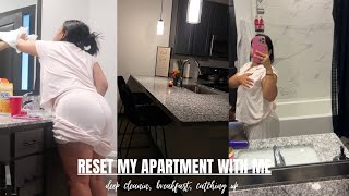 RESET AND DEEP CLEAN MY APARTMENT WITH ME  DAILY VLOG [upl. by Erda]