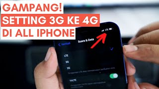 Cepat amp Mudah Cara Mengubah Jaringan 3G ke 4G di HP iPhone Semua Tipe [upl. by Adigun]