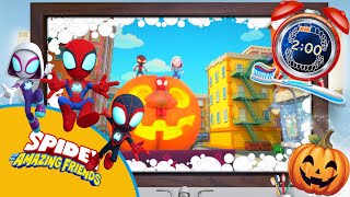 Spidey and His Amazing Friends Halloween 2 minute toothbrush timer with Music [upl. by Jamill]