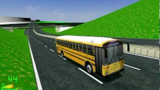 mm2 tour 904 Thomas SafTLiner HDX 2002 School bus in Friction Valley City 校車 [upl. by Ixel160]