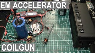 Build Your Own Electromagnetic Accelerator Coilgun  ElementalMaker [upl. by Jerad]