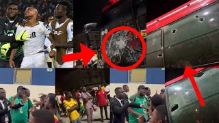 Angry Ghanaian Fans Attck Black Stars Team Bus After Crashing Out from The AFCON 2023 [upl. by Ardis]