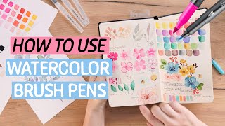 How to use BRUSH PENS correctly  STAEDTLER Art Class [upl. by Nohsid]