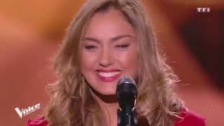 شاهد الجزائرية تبهر الفرنسيين في ذ فويس الفرنسي \yasmine amari dans the voice france 2018 [upl. by Naivart]