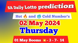 Sa daily lotto prediction for 02 May 2024  south africa daily lotto prediction [upl. by Brahear681]