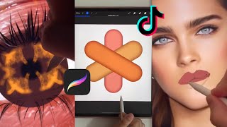 PROCREATE TIKTOK COMPILATION THAT I WISH I KNEW 🌷🌷 [upl. by Greenes]