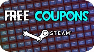 How To Get FREE GAME COUPONS on Steam [upl. by Basir814]