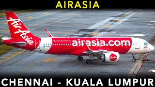 AIRASIA  Airbus A320 Neo  REVIEW of the WORLDS BEST LOW COST airline  Chennai to Kuala Lumpur [upl. by Peirsen]