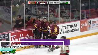 Timmins Rock vs Blind River Beavers Nov 17 2019 [upl. by Farrica]