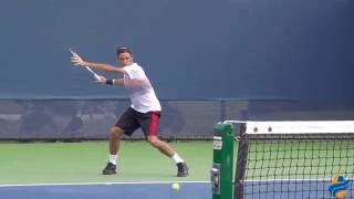 Roger Federer Slow Motion Forehand amp Slice Backhand 240FPS 1080p [upl. by Ardnued]