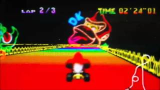 Raccourci route arcenciel mario kart 64 [upl. by Atikaj]