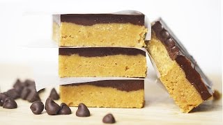 NoBake Chocolate Peanut Butter Bars Recipe  DIY Holiday Treats Christmas Gift Ideas [upl. by Ayle319]