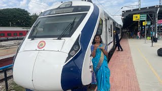 Vande Bharat Train Vlog  Iswarya Mohan  Bangalore to coimbatore Vande bharat Express [upl. by Enel]