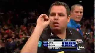 PDC World Darts Championship 2012 Adrian Lewis vs Nigel Heydon First Round [upl. by Quartet]