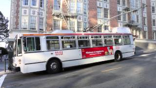 San Francisco MUNI SFMTA Trolleybuses Part II [upl. by Ahsinelg]