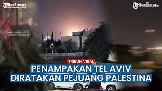 Tel Aviv Israel Diserang Lagi Viral Rekaman Diduga Roket Kelompok Pejuang Palestina Meluncur [upl. by Bej968]