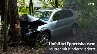 Unfall bei Eppertshausen Mutter mit Kindern verletzt [upl. by Spiros]