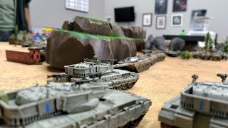 IDF and Syrians Team Yankee Battle Report by Heavy Metal Wargaming [upl. by Marlen]