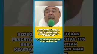 RIZIEQ SIHAB SETUJU TES DNA UNTUK VERIFIKASI KEABSAHAN HABIBrizieqsihabhabib [upl. by Nylarahs]