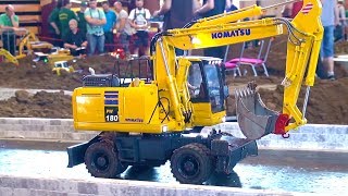 Komatsu PW 180 I Mini Baustelle Alsfeld 2017 I RC ACTION I CONSTRUCTION SITE I Fumotec [upl. by Singh244]