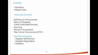 SAP SRM 70 Demo [upl. by Anedal]