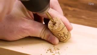 DIY Cork Key Holder  Crafty [upl. by Anemolif47]