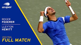 Roger Federer vs Lleyton Hewitt Full Match  2004 US Open Final [upl. by Murrah355]