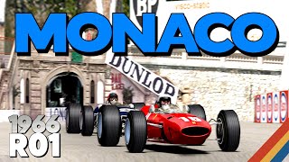 Monaco Grand Prix  66’ F1 Round 1  Grand Prix Legends [upl. by Lynnell737]