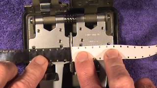 Splicing Leader to Shrunken 16mm Film Part 3 clip 33 [upl. by Fari]