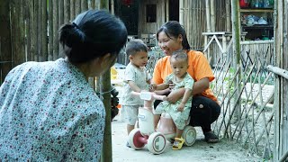 Motherinlaw suddenly appeared  processing sticky rice and cassava  Ly Thi Ngoan [upl. by Wehrle]