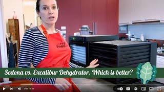 Sedona vs Excalibur Dehydrator Comparison By The Raw Food Kitchen [upl. by Wolk152]