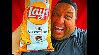 Lays Philly Cheesesteak Flavored Chips Review [upl. by Tomasina]