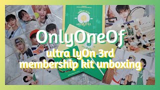 🎾 OnlyOneOf  ultra lyOn 3rd membership kit unboxing 🎾 [upl. by Ynelram]