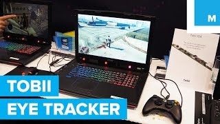 HandsFree Gaming with Tobii EyeTracking Laptop  Mashable CES 2016 [upl. by Crompton]