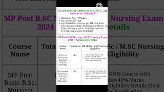 BSC nursing and MSC nursing admissions online form 2024 bscnursing and mscnursing exam form 2024 [upl. by Aicilet718]