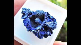 Azurite mineral specimen from the Lavrion mines in Greece [upl. by Airet763]