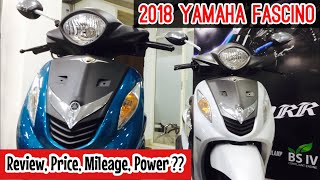 2018 Yamaha Fascino review  Mileage  Power [upl. by Farrand]