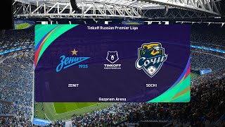 Zenit St Petersburg vs FC Sochi 02072024 Club Friendlies PES 2021 [upl. by Alol379]