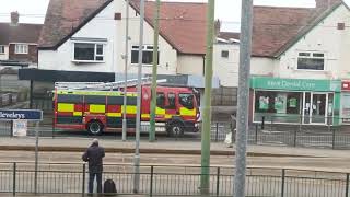 Lancashire fire and rescue coming from Fleetwood [upl. by Terrijo]