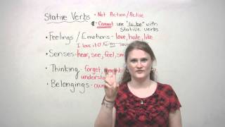 English Grammar  Stative Verbs [upl. by Rubetta]