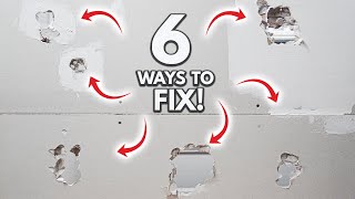 Easy 6 Drywall Tips amp Tricks To Fix Any Hole And Damages DIY Tutorial For Beginners [upl. by Eirrotal396]